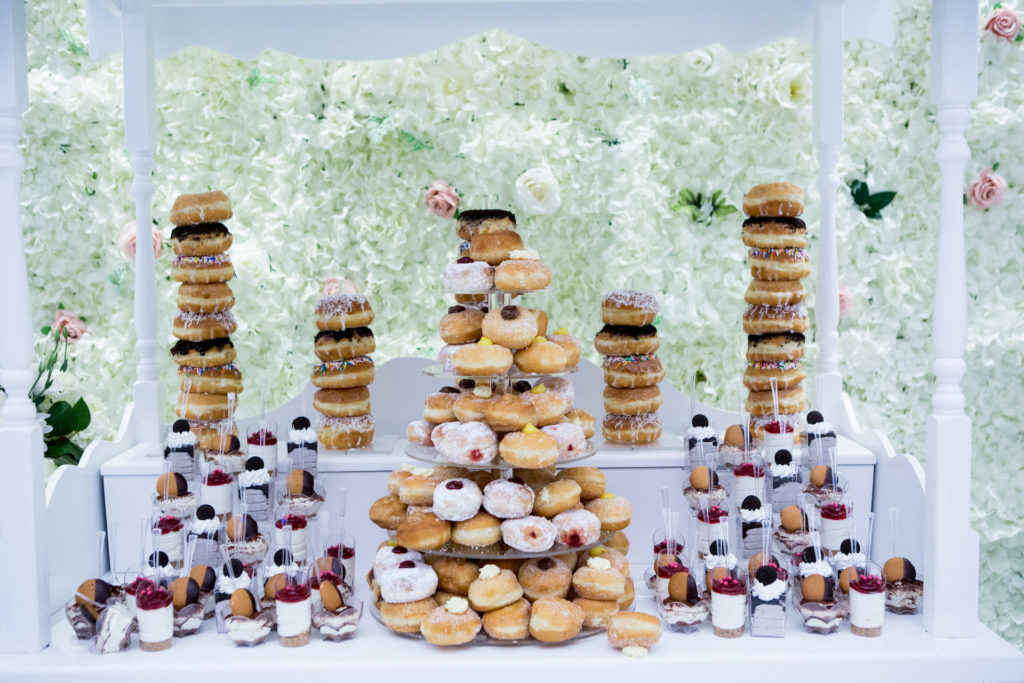 wedding donut tower for bella mansions blog on alternative wedding cakes